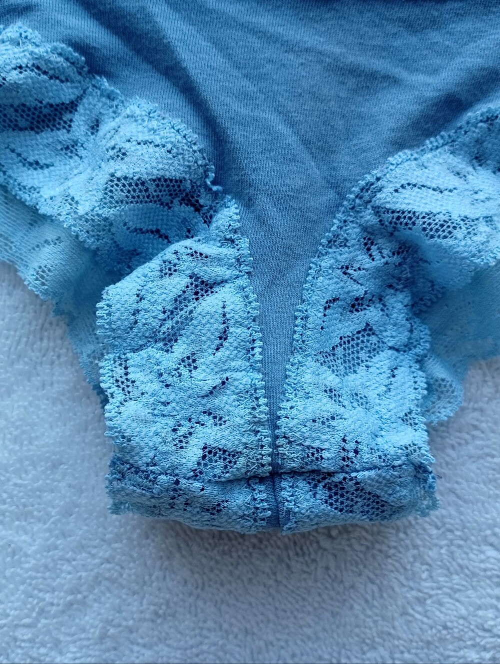PINK Victoria's Secret Light Blue Cheeky Panty, Size XS - Picture 6 of 11